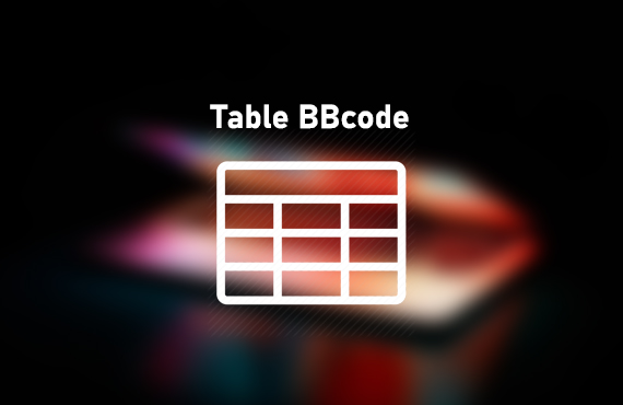 Table BBcode